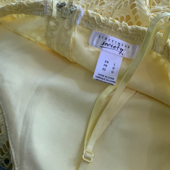 Yellow past knee Length Dress - Picture 3 of 4